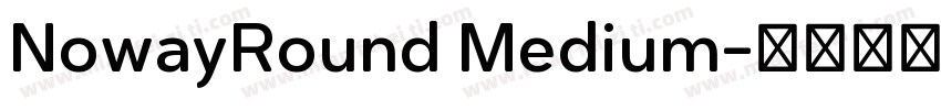 NowayRound Medium字体转换